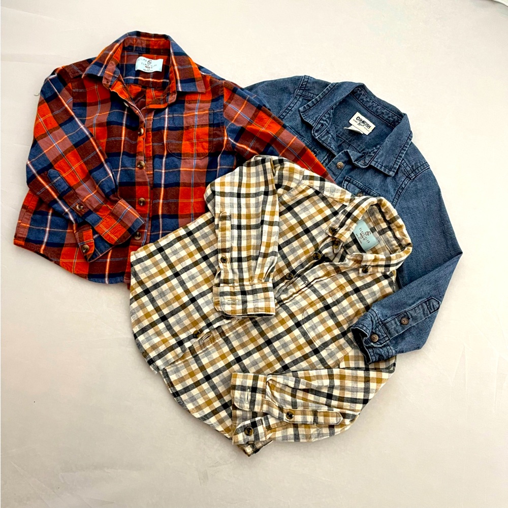 Bundle of Boys Button-Down Shirts, 3T